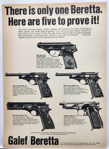 1970 galef beretta gun - 1970,
